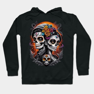 Parejas - Couples- Dia De Los Muertos Hoodie